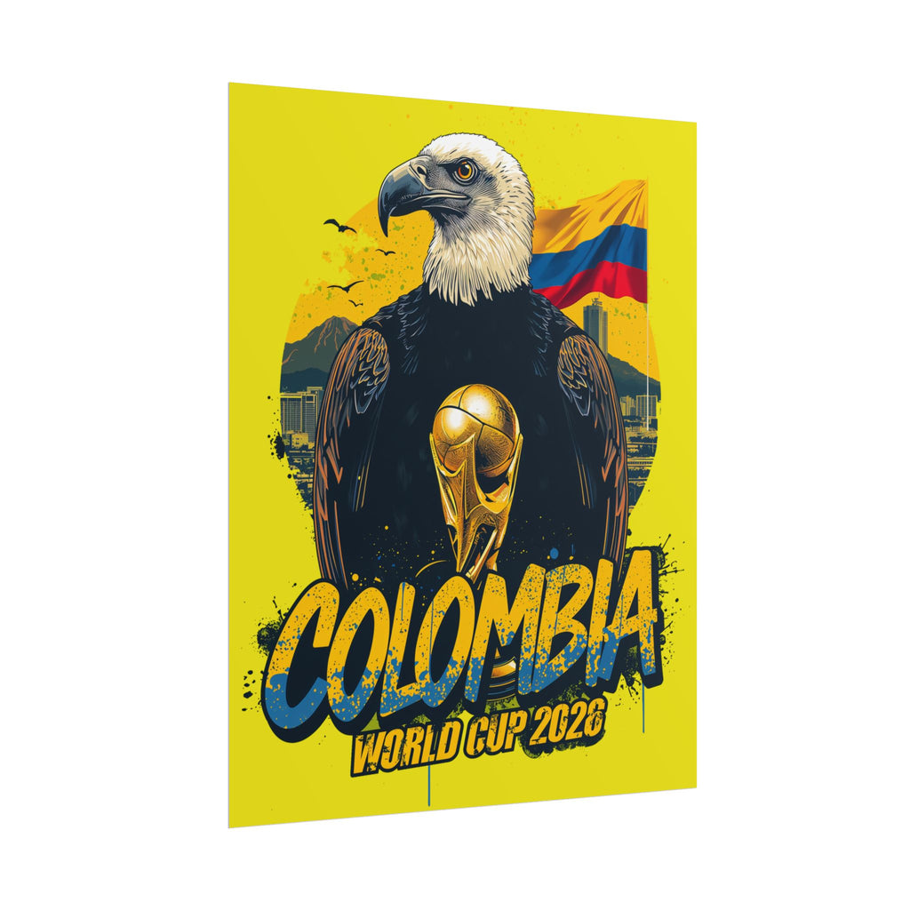 Colombia Soccer Poster 2026 World Cup Los Cafeteros Wall Art Football Print