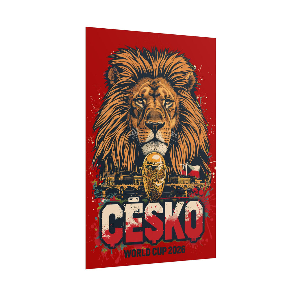 Rolled Poster — Česko World Cup 2026 Lion Graphic