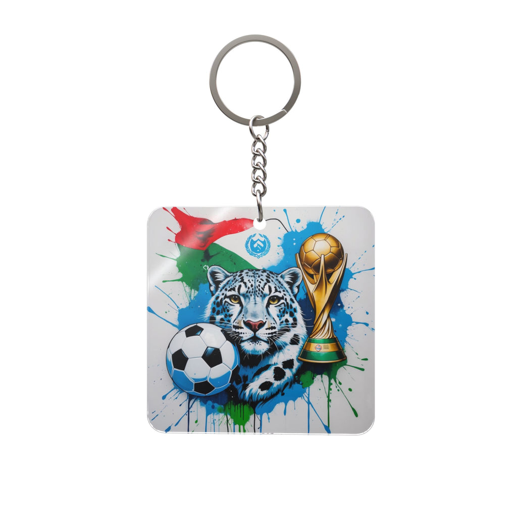 World Cup 2026 Uzbekistan Keychain Football Fan Gift Soccer Key Ring