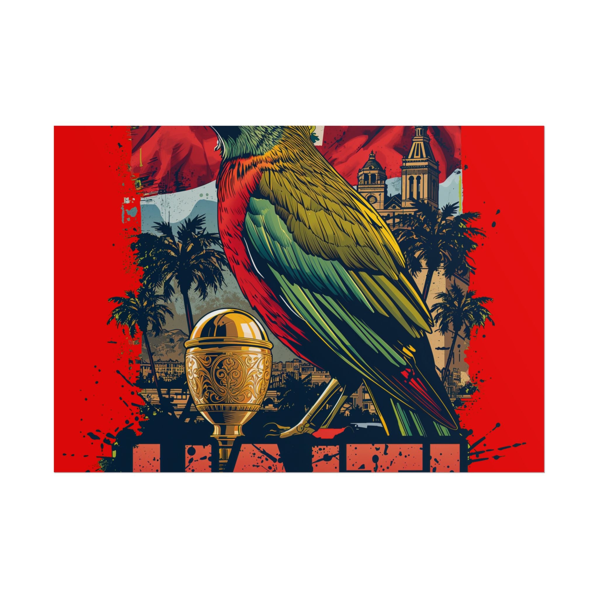 Haiti Soccer Poster 2026 World Cup Les Grenadiers Wall Art Football Print