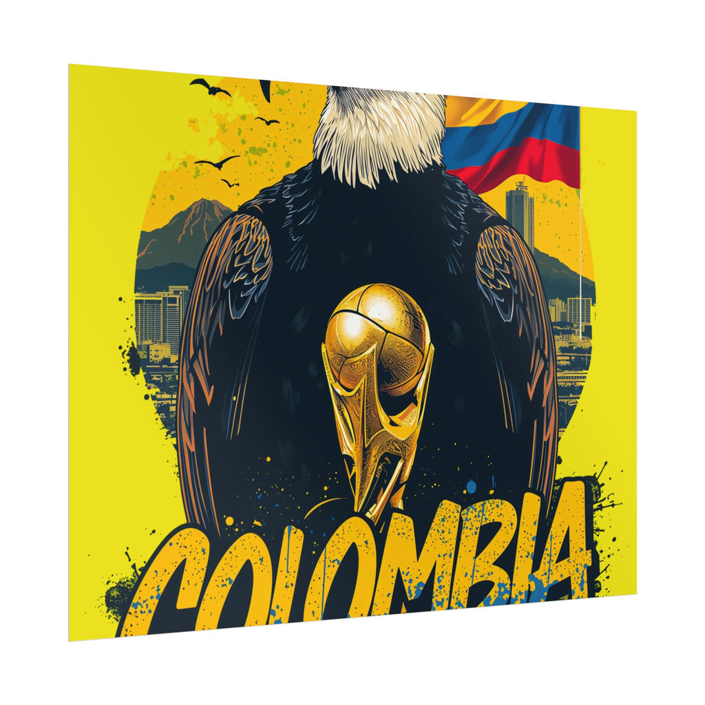 Colombia Soccer Poster 2026 World Cup Los Cafeteros Wall Art Football Print