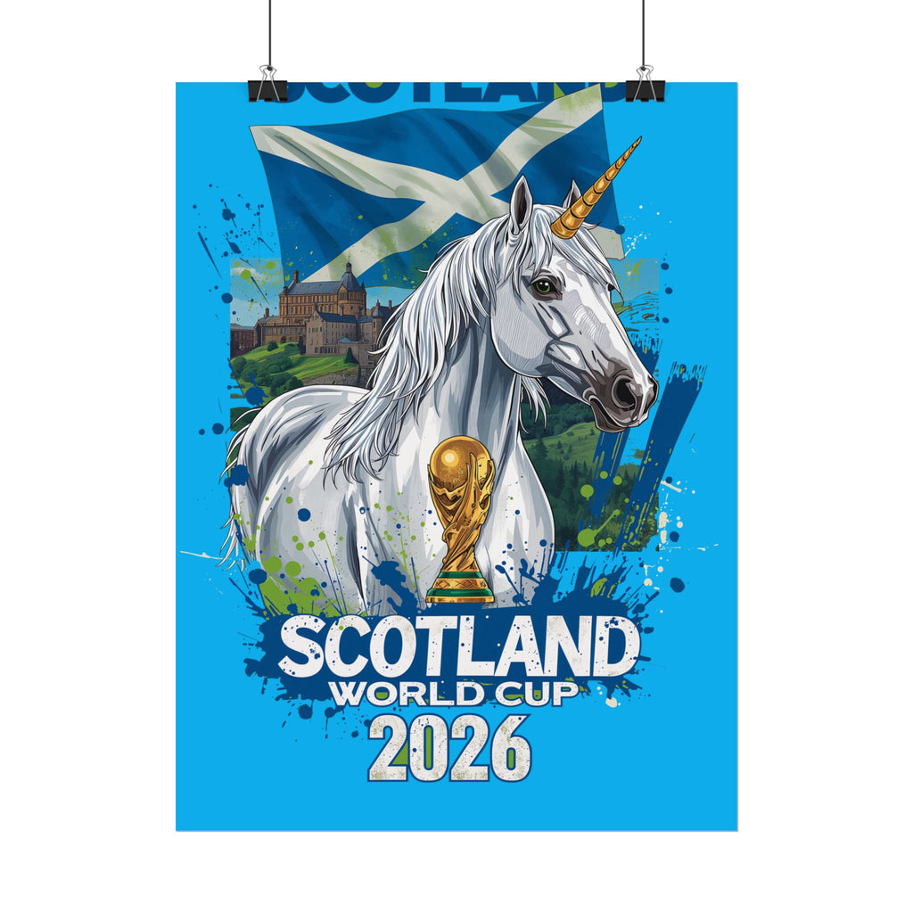 Scotland Soccer Poster 2026 World Cup Tartan Army Wall Art Football Print