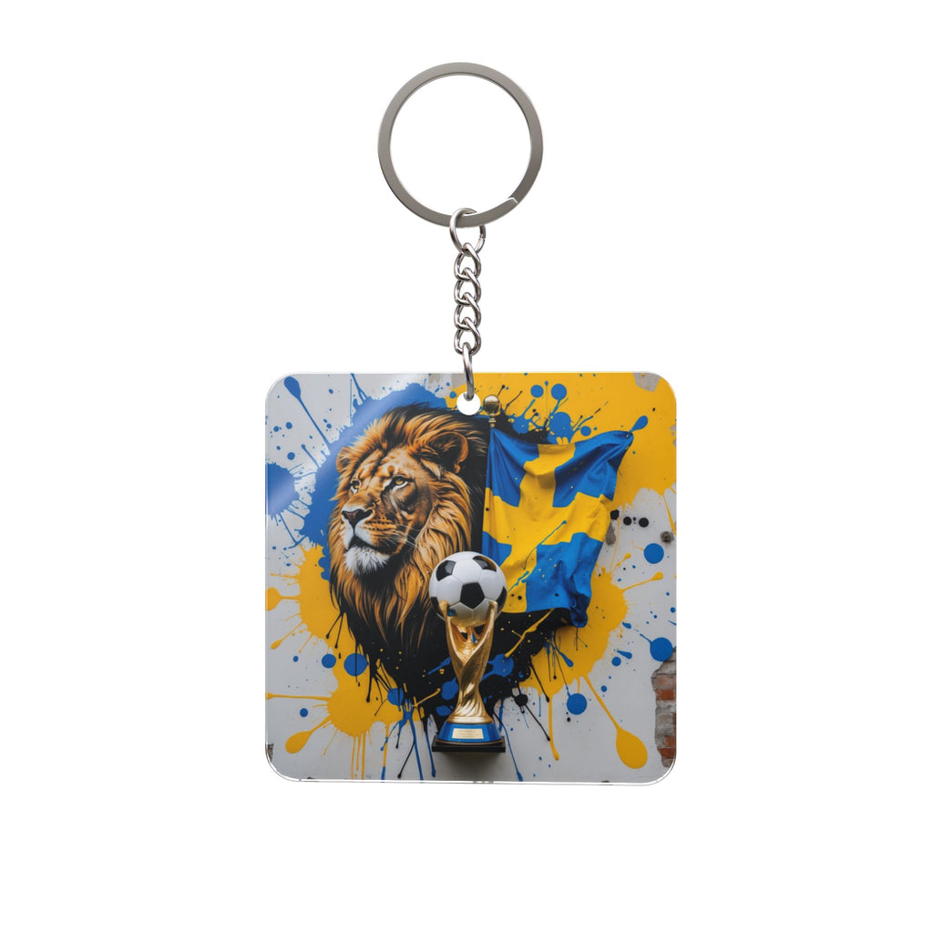 World Cup 2026 Sweden Keychain Football Fan Gift Soccer Key Ring
