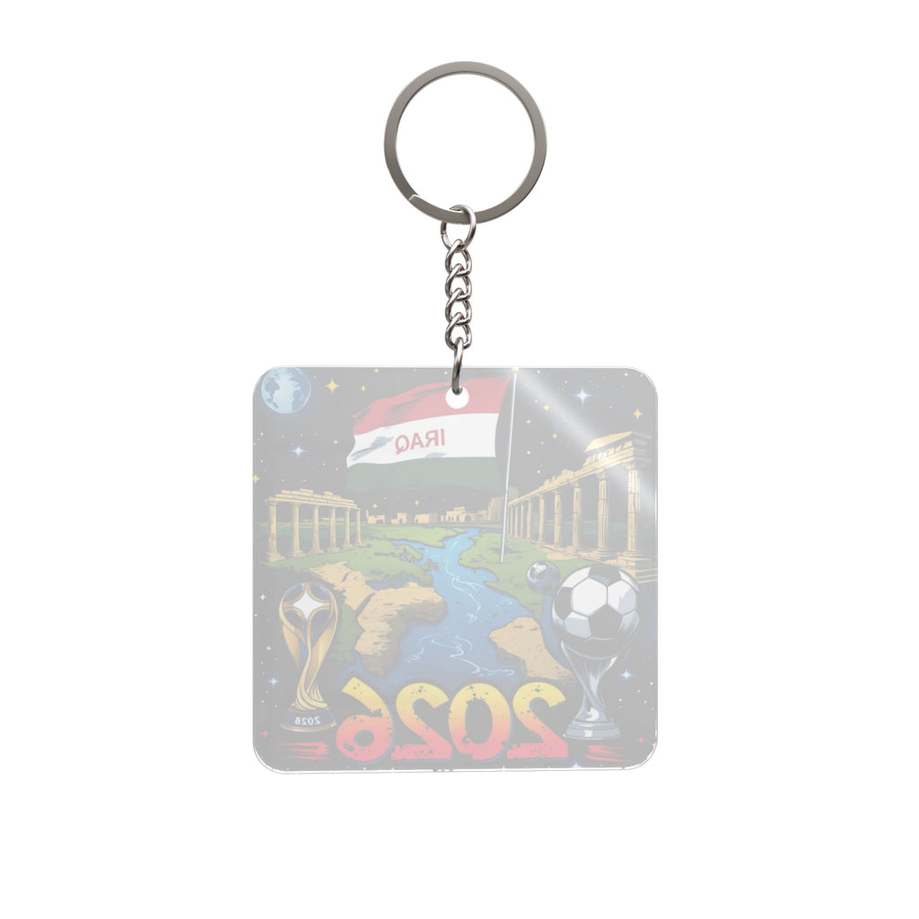World Cup 2026 Iraq Keychain Football Fan Gift Soccer Key Ring