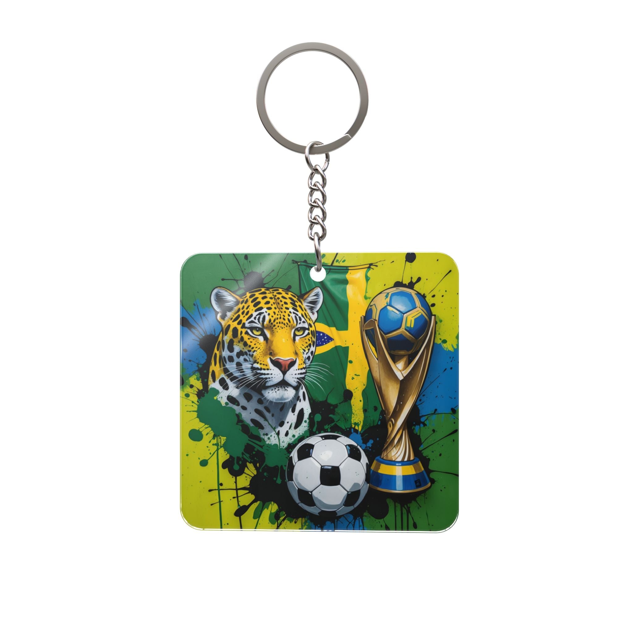 World Cup 2026 Brazil Keychain Football Fan Gift Soccer Key Ring