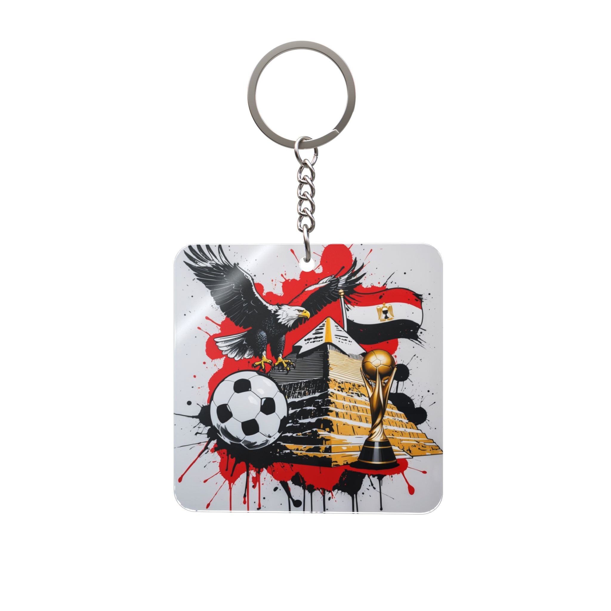 World Cup 2026 Egypt Keychain Football Fan Gift Soccer Key Ring