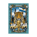 Argentina World Cup 2026 Jaguar Poster — Rolled Soccer Wall Art