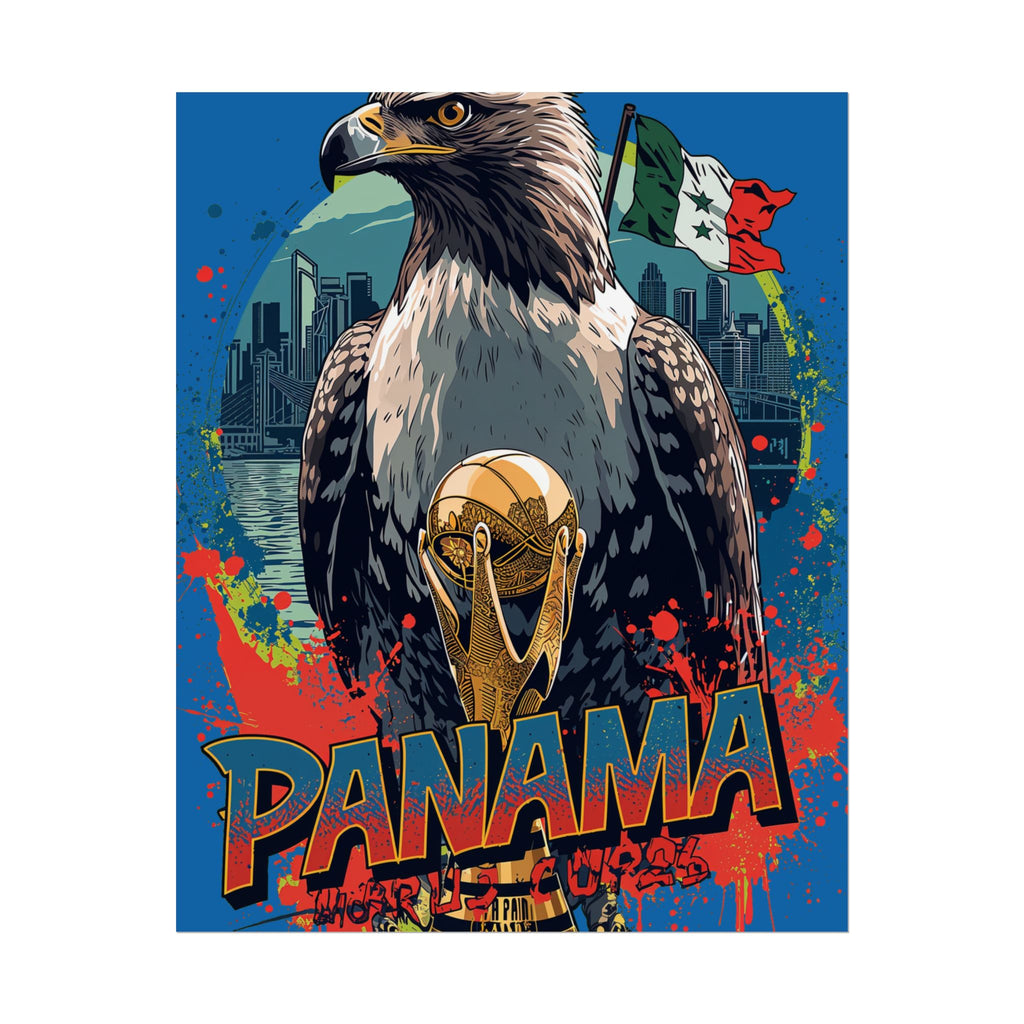 Panama Soccer Poster 2026 World Cup La Roja Wall Art Football Team Print