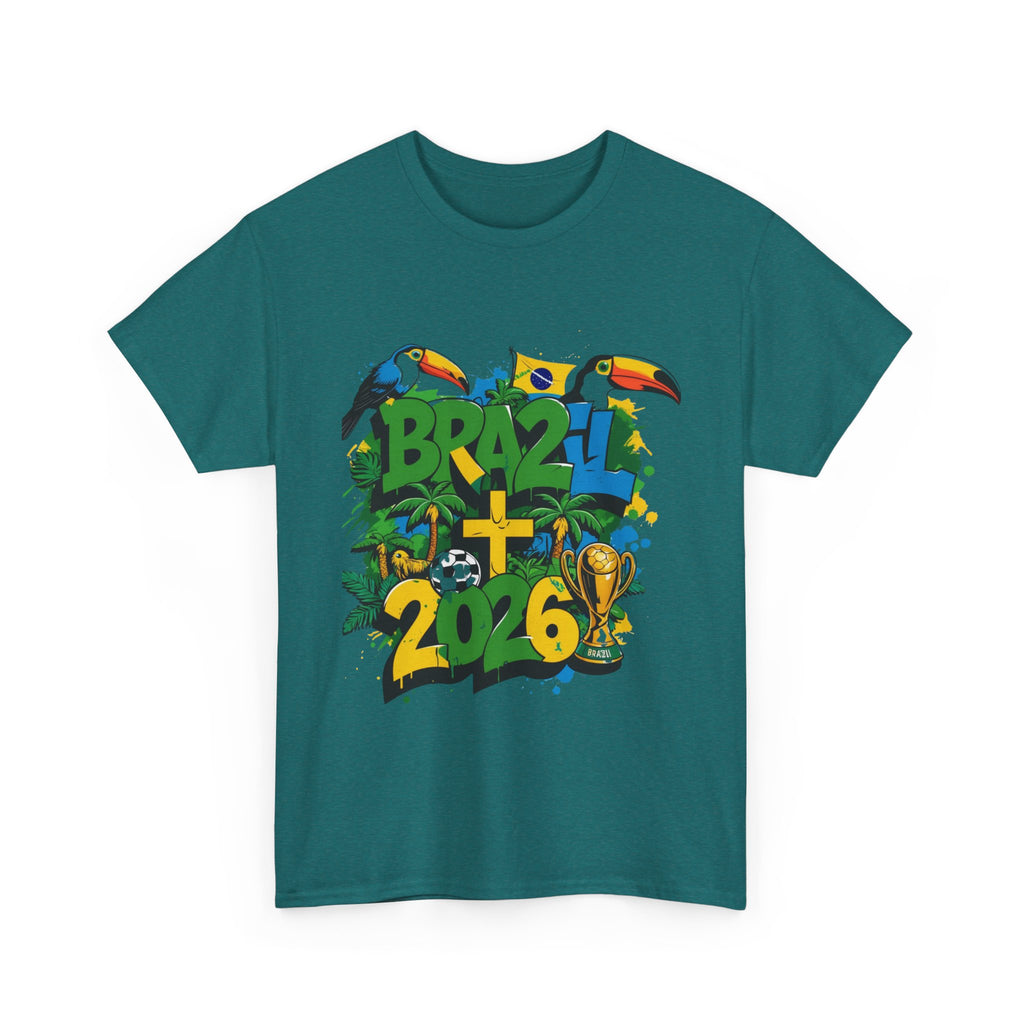 Brazil 2026 Soccer World Cup T-Shirt  Brazil 2026 FIFA World Cup T-Shirt | Brazil Soccer Fan Gift | Football Tee | Unisex