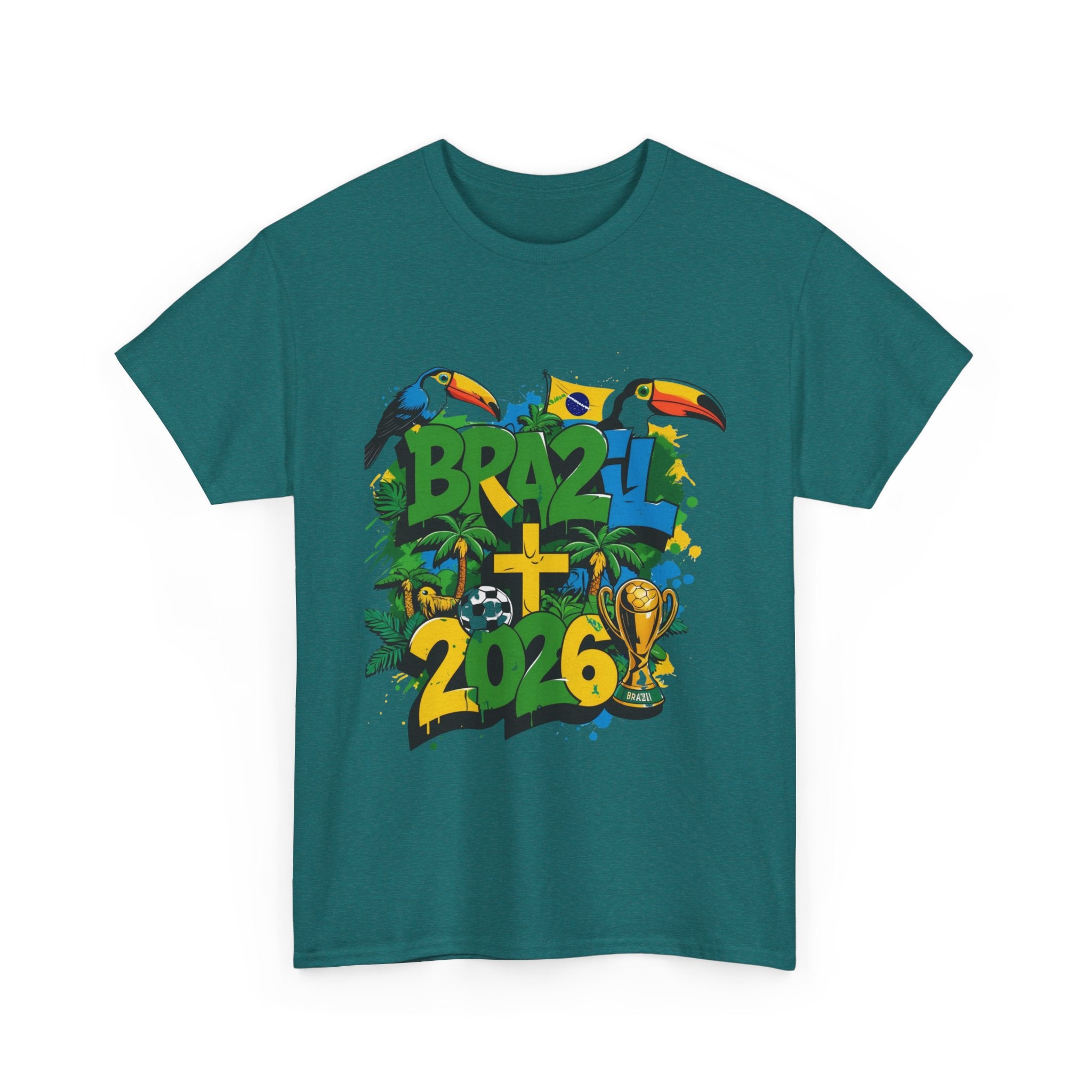 Brazil 2026 Soccer World Cup T-Shirt  Brazil 2026 FIFA World Cup T-Shirt | Brazil Soccer Fan Gift | Football Tee | Unisex