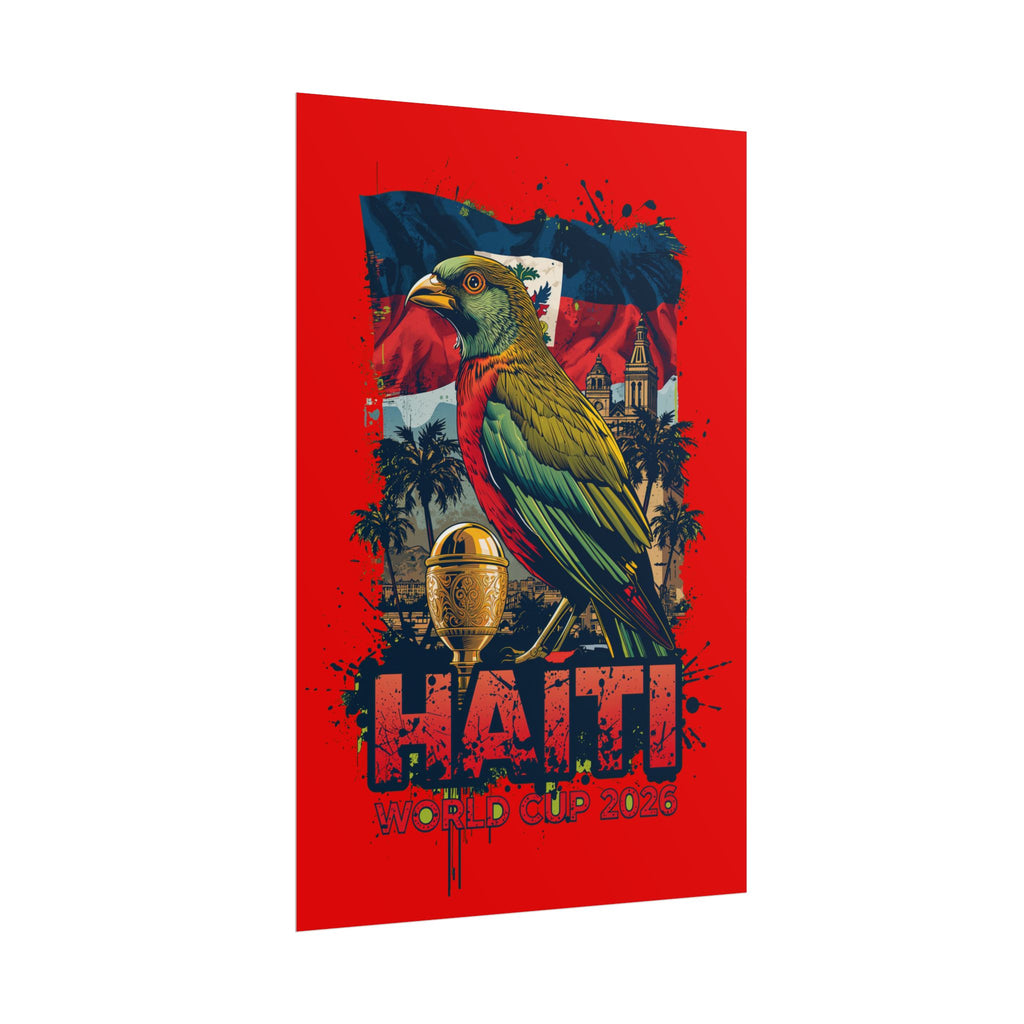 Haiti Soccer Poster 2026 World Cup Les Grenadiers Wall Art Football Print