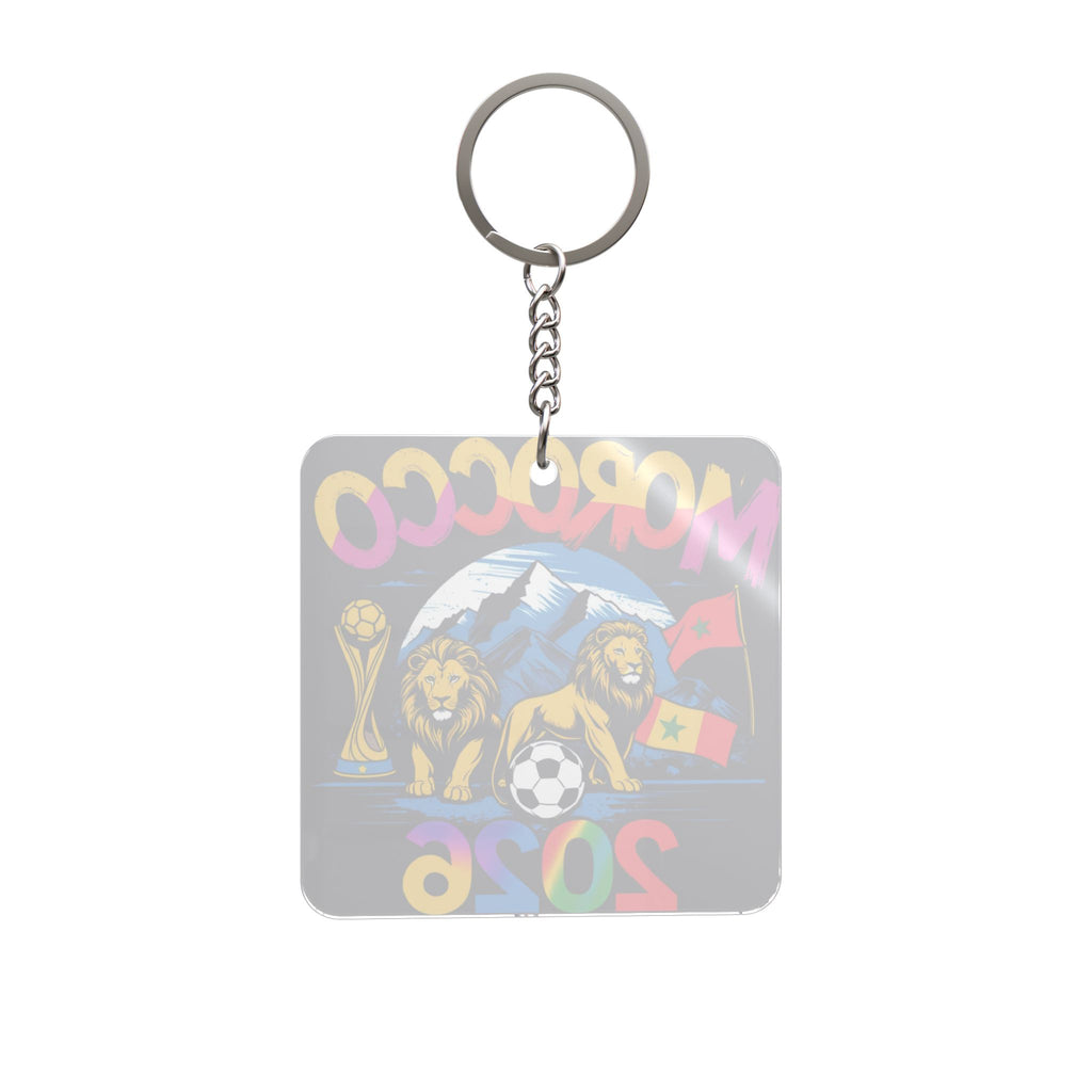 World Cup 2026 Morocco Keychain Football Fan Gift Soccer Key Ring