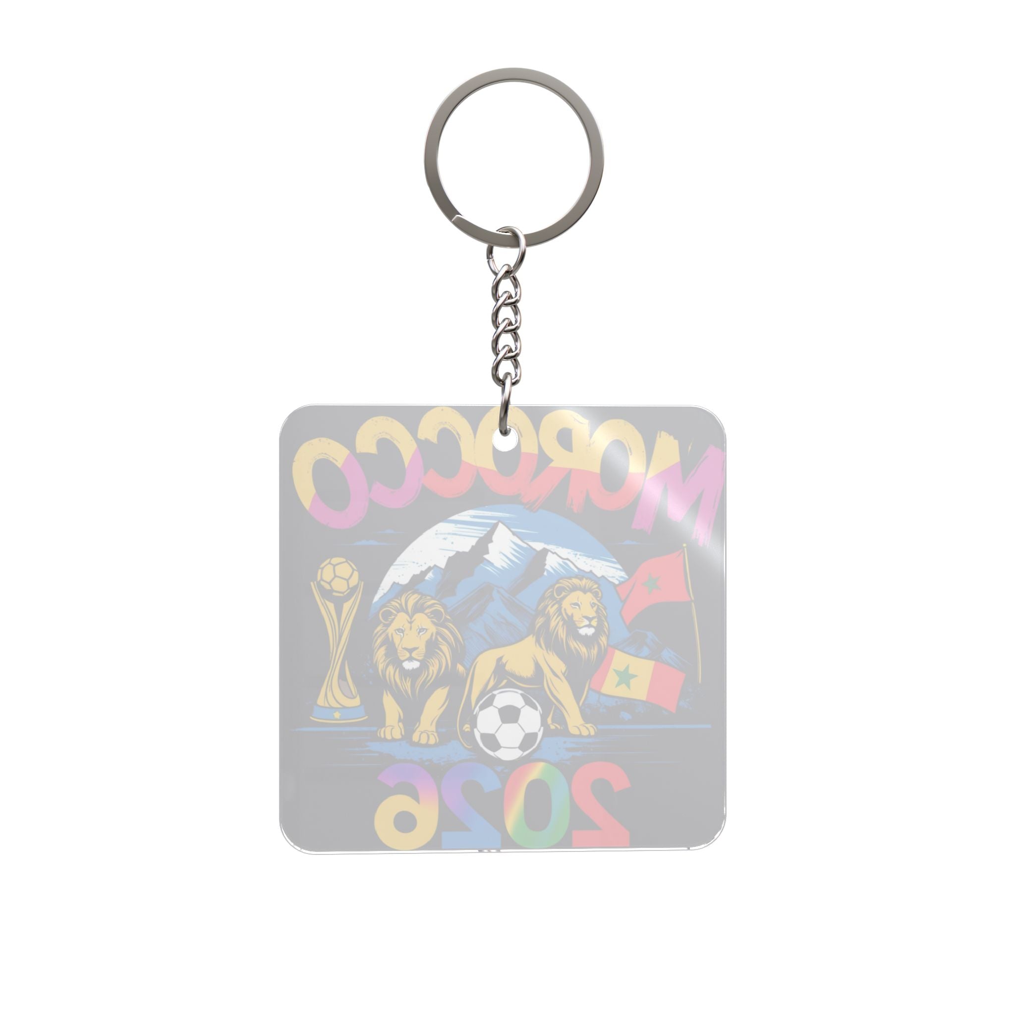 World Cup 2026 Morocco Keychain Football Fan Gift Soccer Key Ring