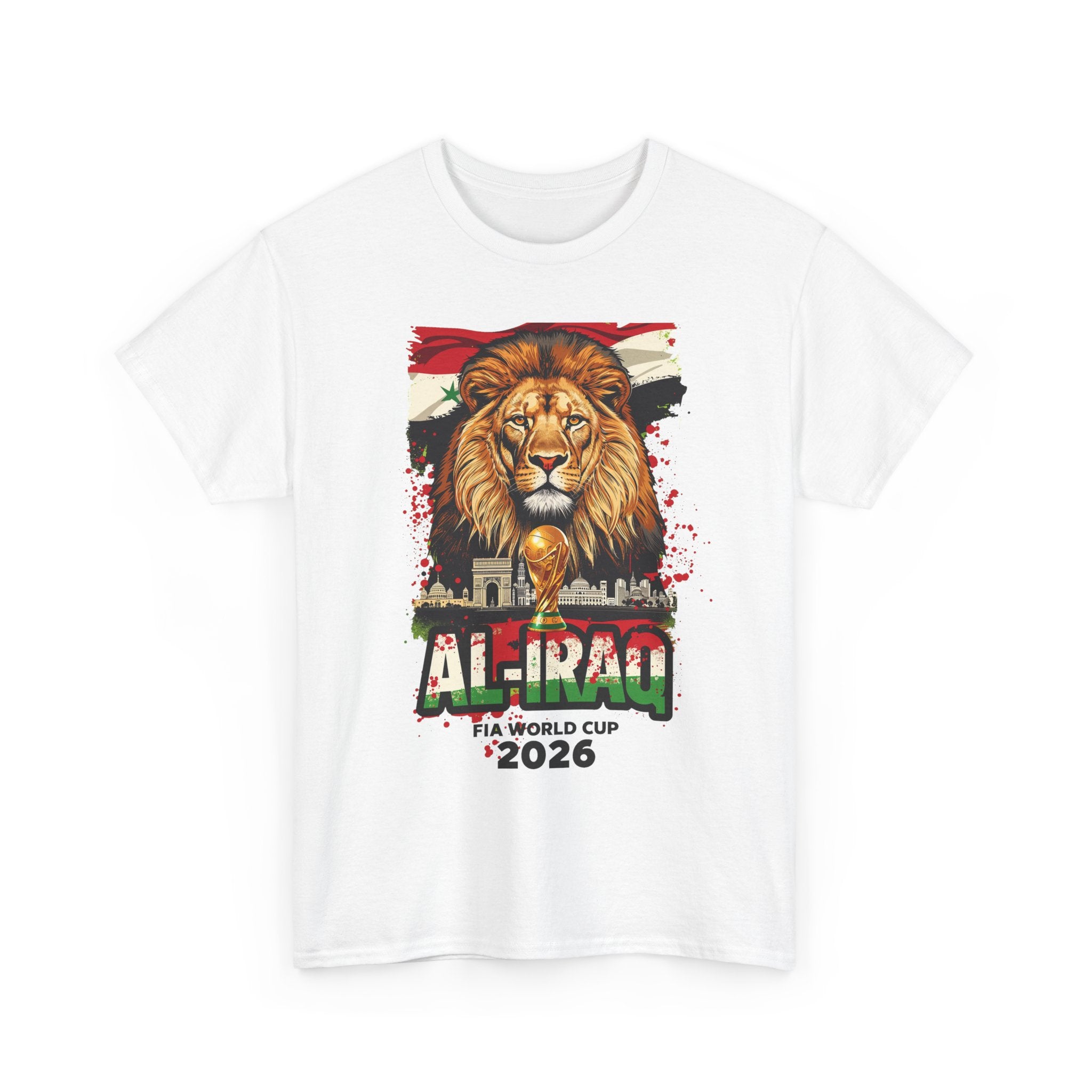 Iraq 2026 FIFA World Cup T-Shirt | Lions of Mesopotamia Fan Gift | Iraq Football Tee | Unisex Graphic Tee