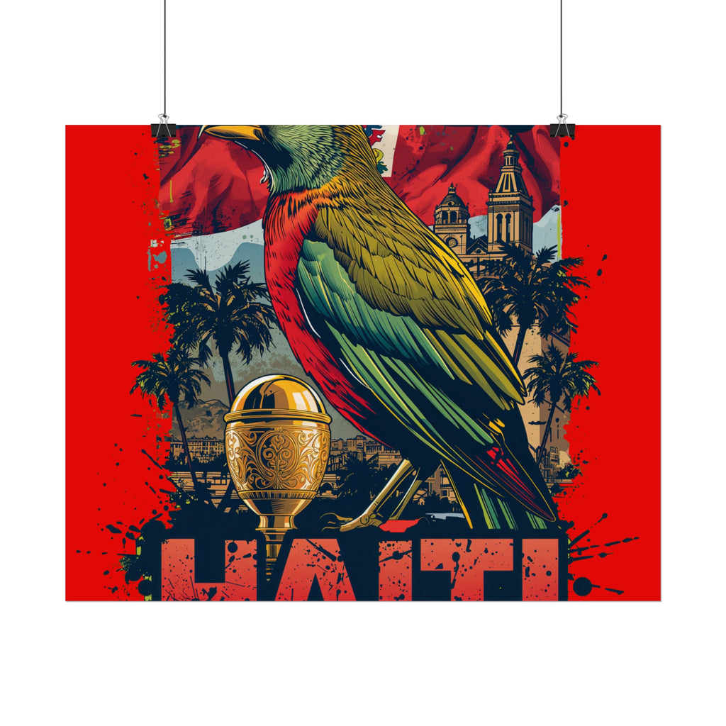 Haiti Soccer Poster 2026 World Cup Les Grenadiers Wall Art Football Print