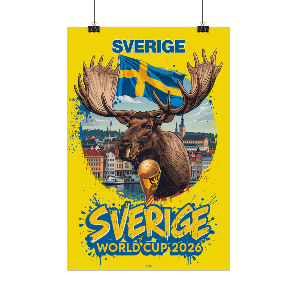 Rolled Poster — Sverige World Cup 2026 Moose Poster