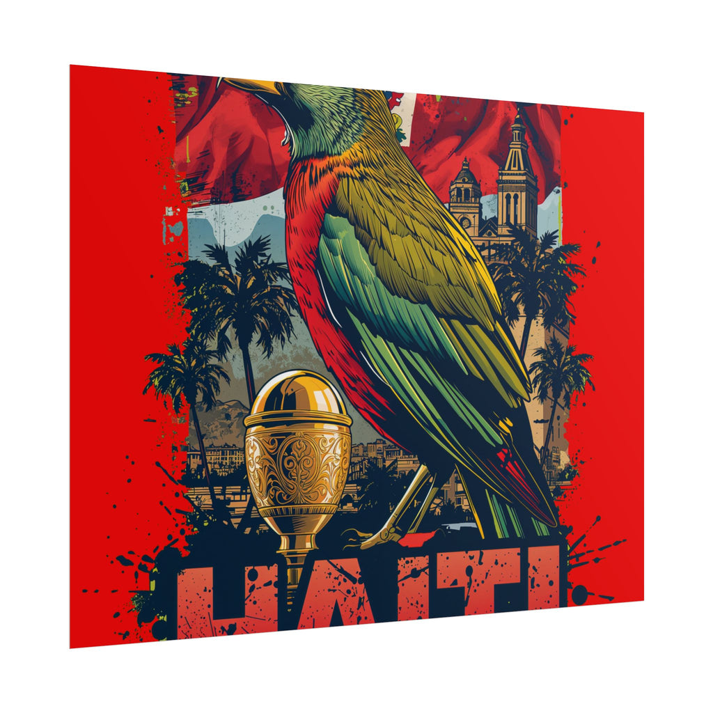 Haiti Soccer Poster 2026 World Cup Les Grenadiers Wall Art Football Print
