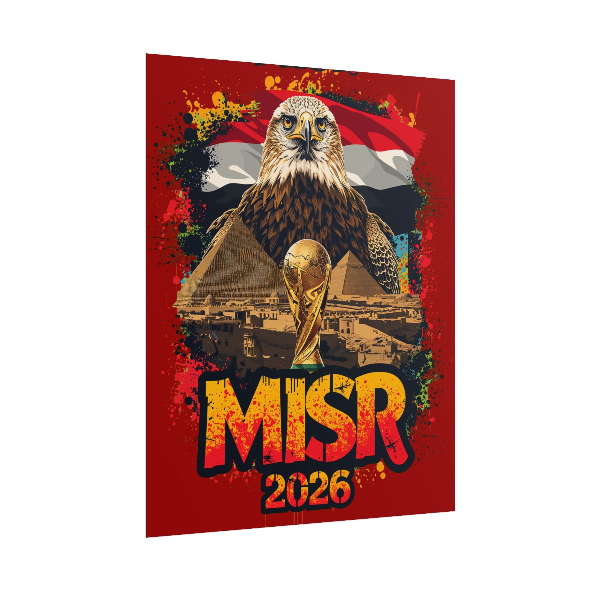 Egypt 2026 World Cup Poster - MISR Football Wall Art