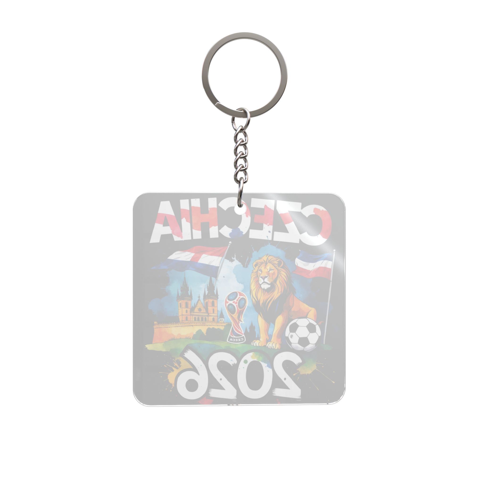 World Cup 2026 Czechia Keychain Football Fan Gift Soccer Key Ring