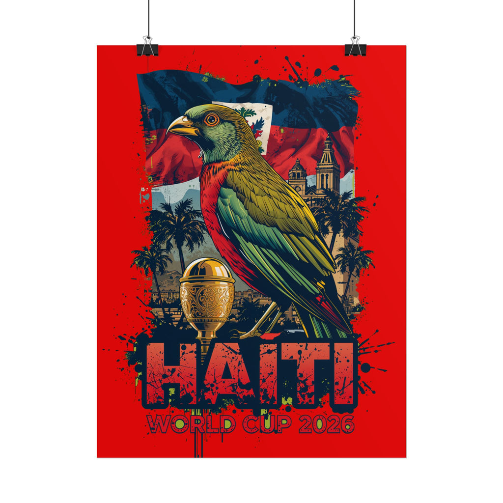 Haiti Soccer Poster 2026 World Cup Les Grenadiers Wall Art Football Print