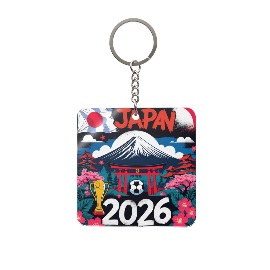 World Cup 2026 Japan Keychain Football Fan Gift Soccer Key Ring