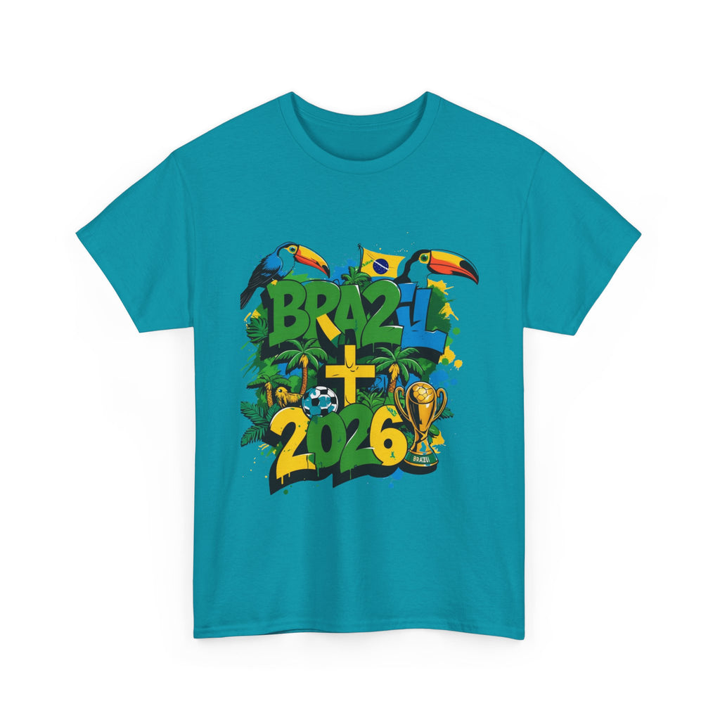 Brazil 2026 Soccer World Cup T-Shirt  Brazil 2026 FIFA World Cup T-Shirt | Brazil Soccer Fan Gift | Football Tee | Unisex