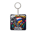 World Cup 2026 Netherlands Keychain Football Fan Gift Soccer Key Ring
