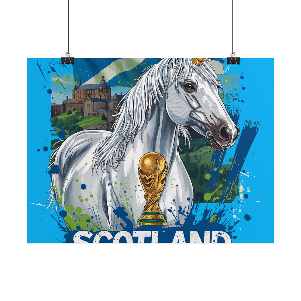 Scotland Soccer Poster 2026 World Cup Tartan Army Wall Art Football Print