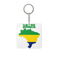 World Cup 2026 Brazil Keychain SOUTH AMERICA Football Fan Gift