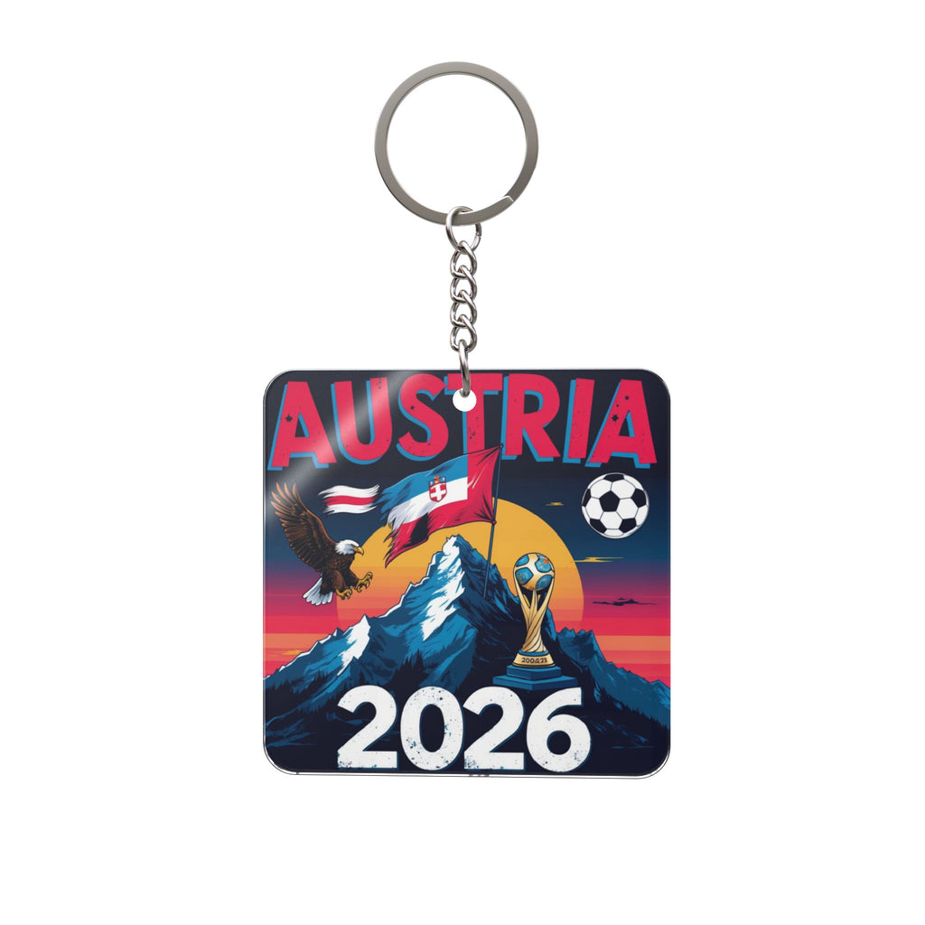 World Cup 2026 Austria Keychain Football Fan Gift Soccer Key Ring