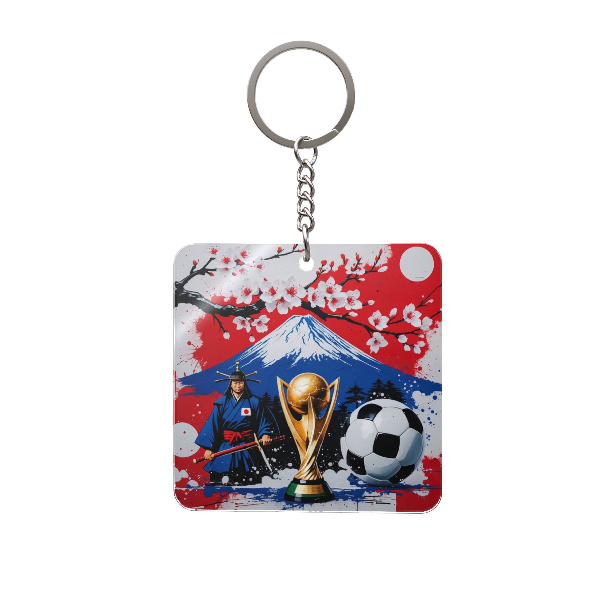 World Cup 2026 Japan Keychain Football Fan Gift Soccer Key Ring
