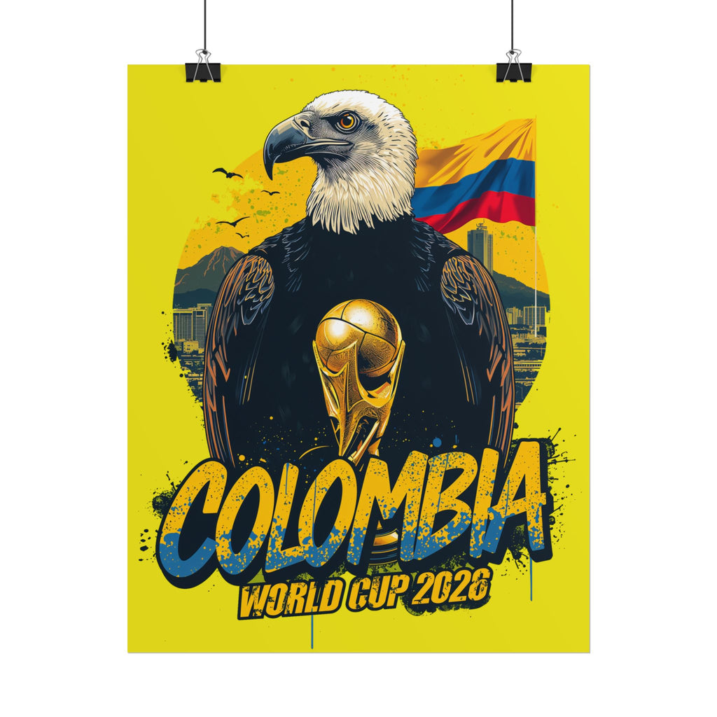 Colombia Soccer Poster 2026 World Cup Los Cafeteros Wall Art Football Print