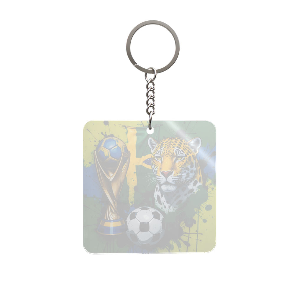 World Cup 2026 Brazil Keychain Football Fan Gift Soccer Key Ring