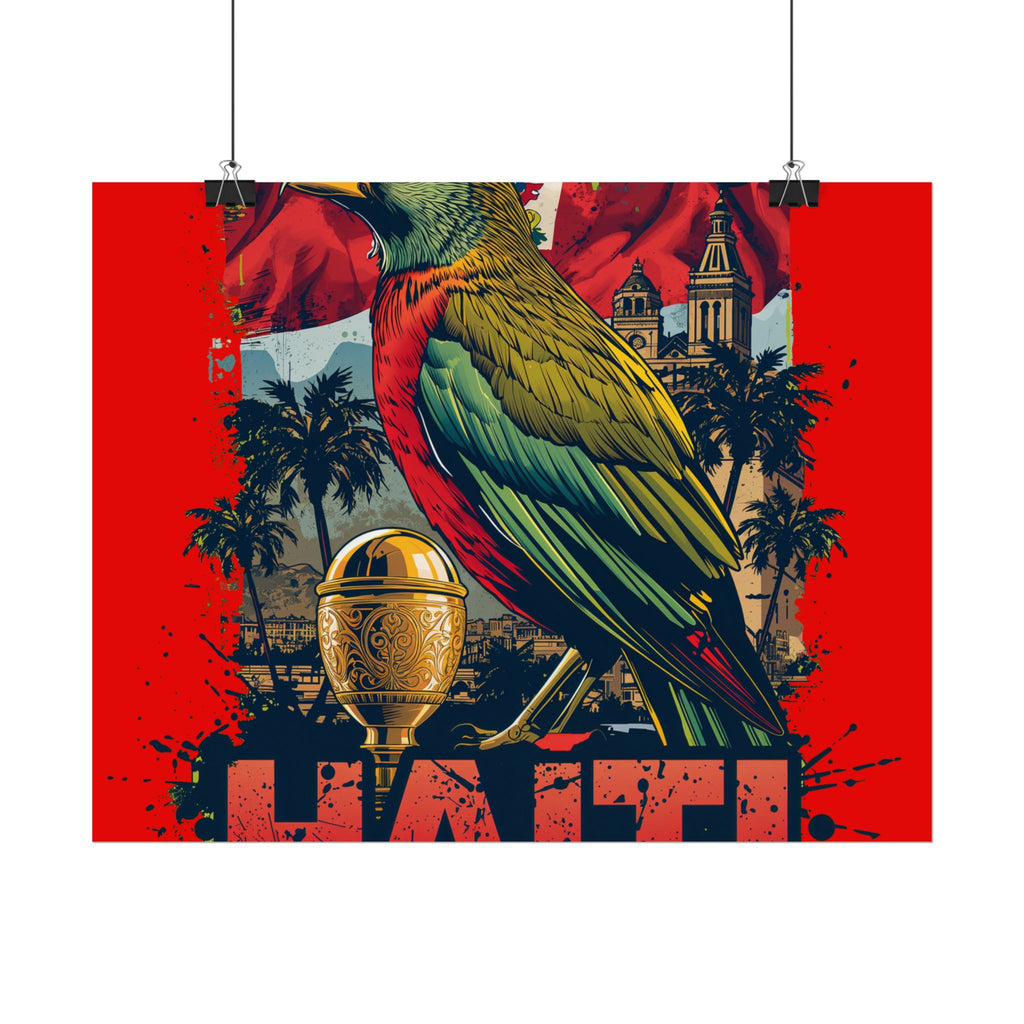 Haiti Soccer Poster 2026 World Cup Les Grenadiers Wall Art Football Print