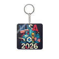 World Cup 2026 United States Keychain Football Fan Gift Soccer Key Ring