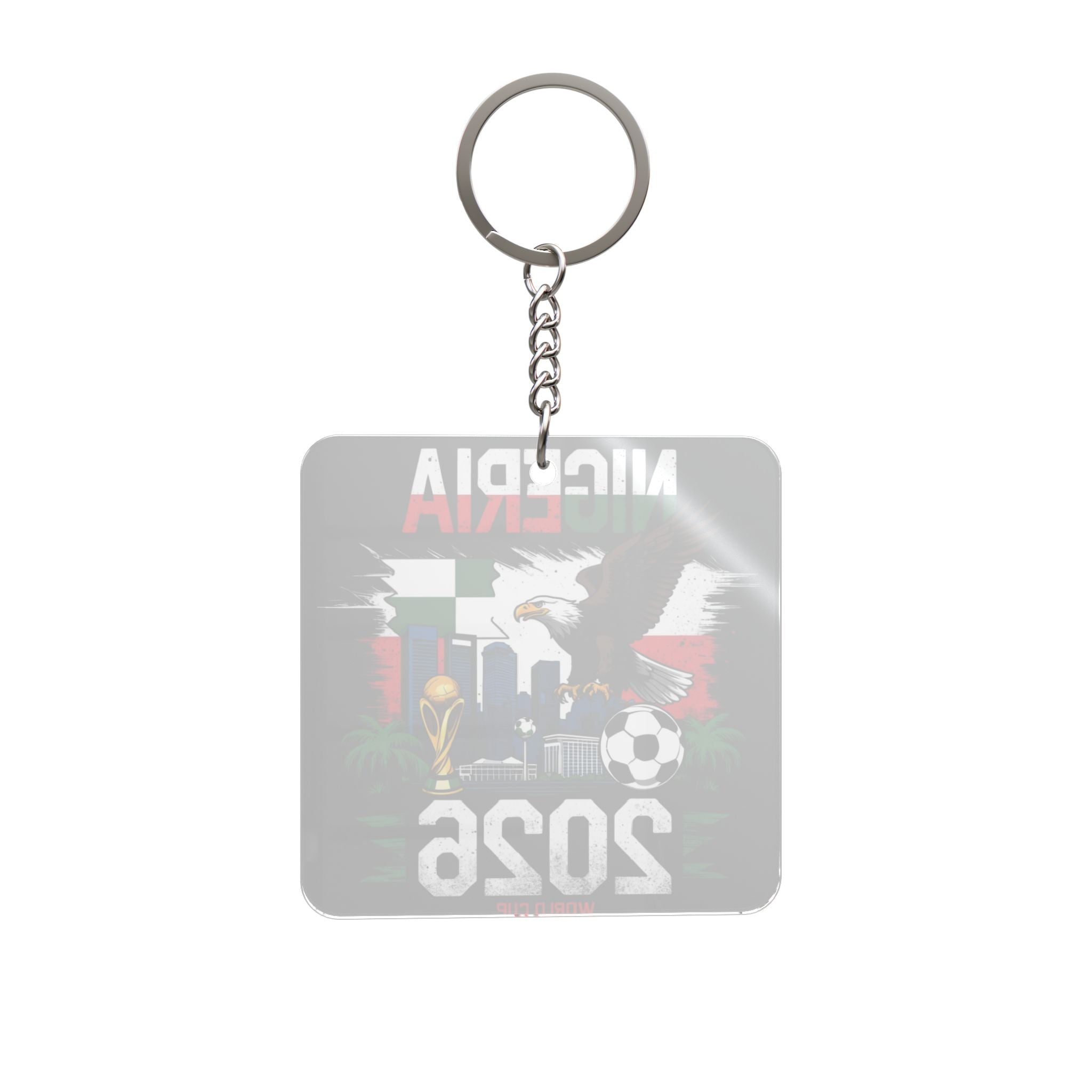 World Cup 2026 Nigeria Keychain Football Fan Gift Soccer Key Ring