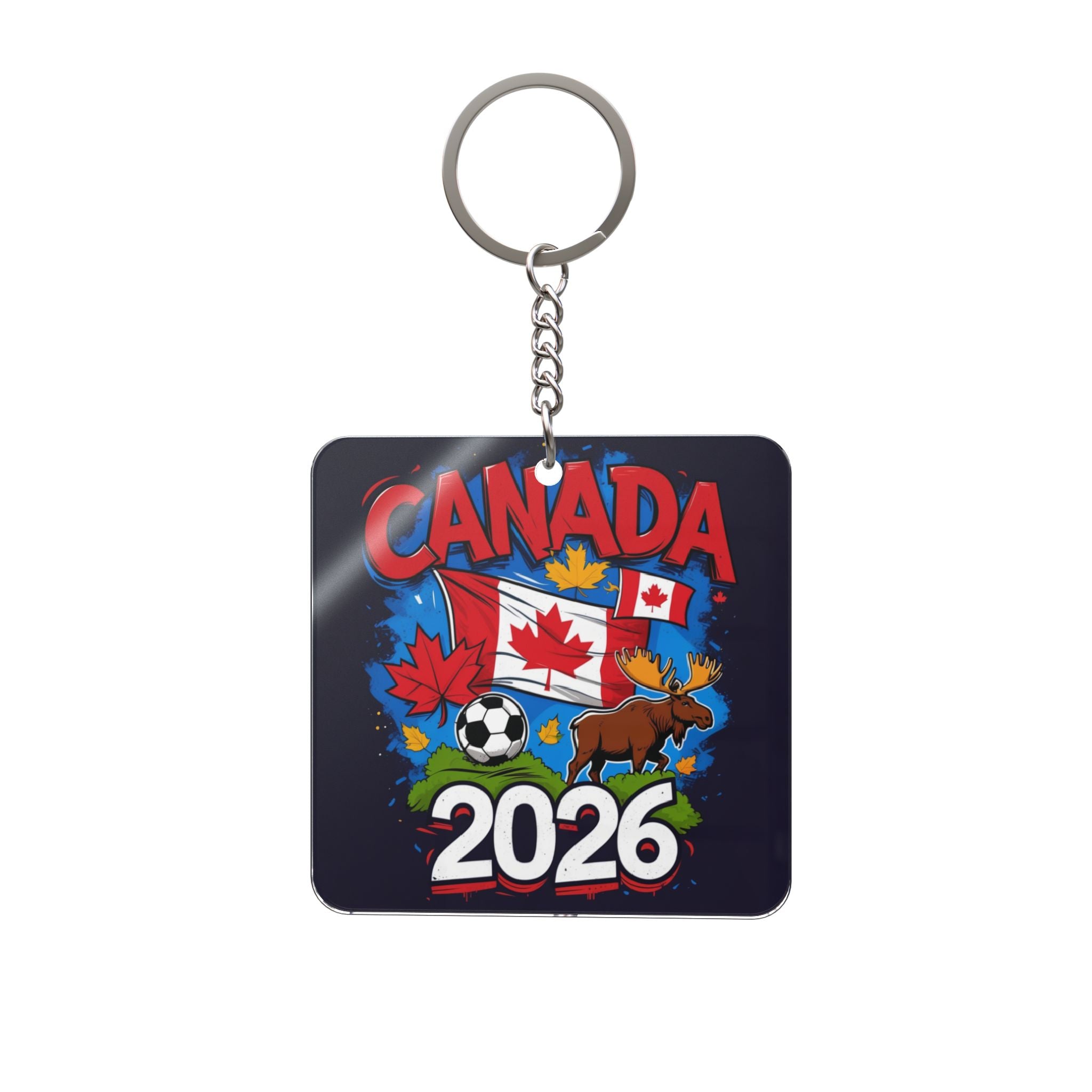World Cup 2026 Canada Keychain Football Fan Gift Soccer Key Ring