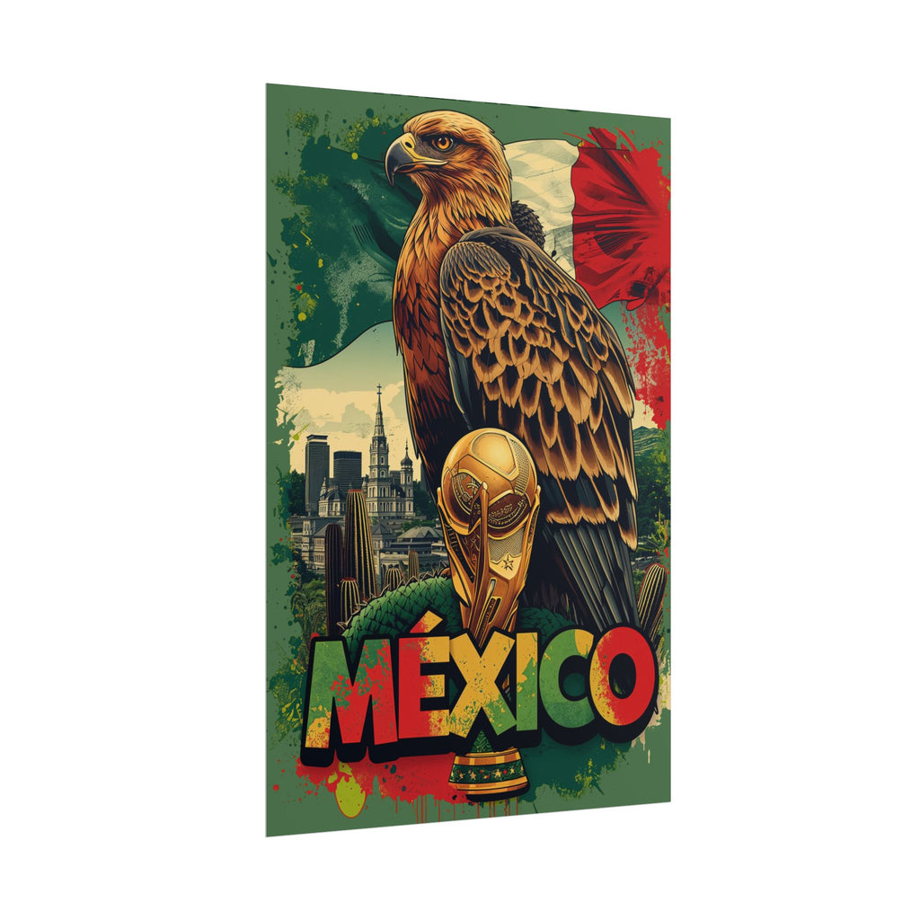 Mexico Soccer Poster 2026 World Cup El Tri Wall Art Mexican Football Print