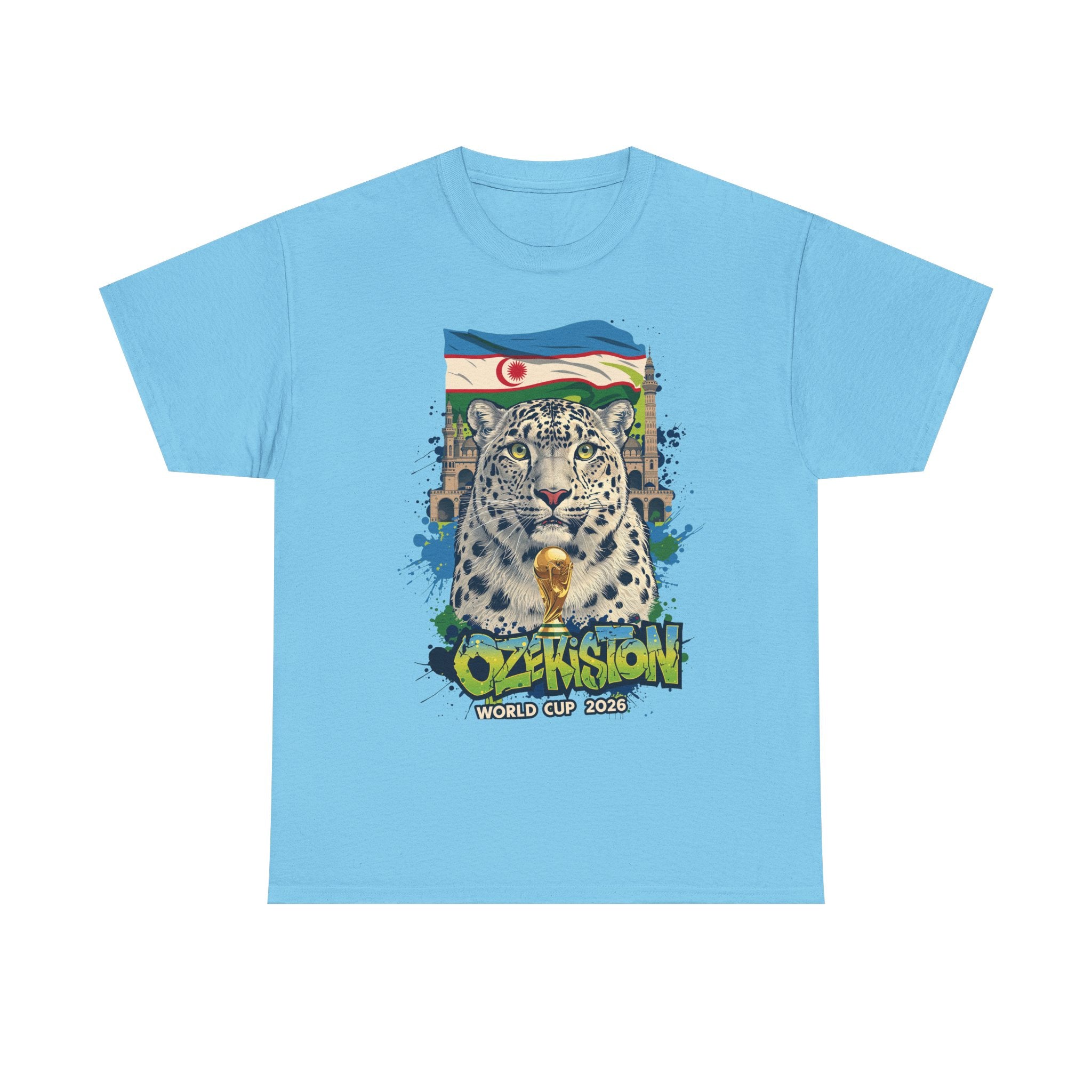 Uzbekistan 2026 FIFA World Cup T-Shirt | White Wolves Fan Gift | O'zbekiston Football Tee | Unisex Graphic Tee