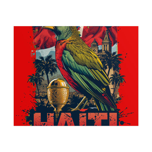 Haiti Soccer Poster 2026 World Cup Les Grenadiers Wall Art Football Print