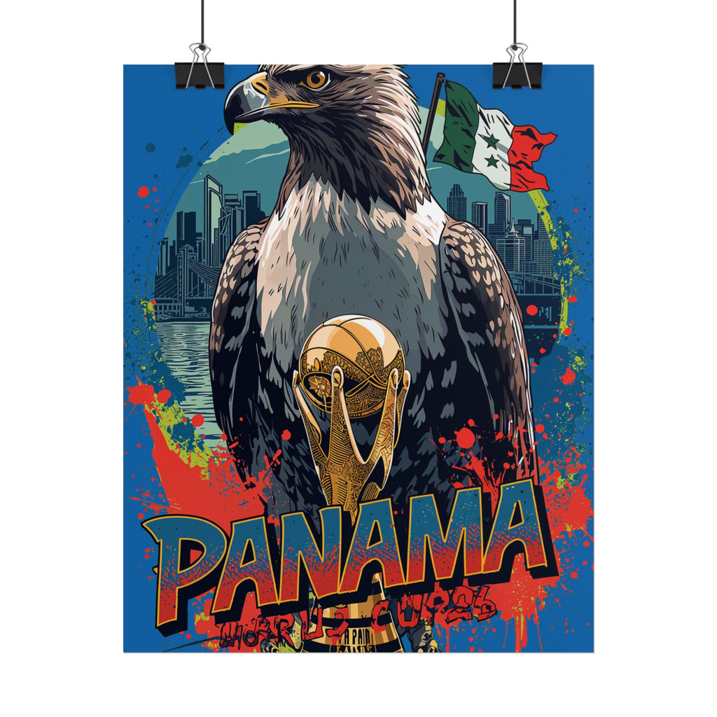 Panama Soccer Poster 2026 World Cup La Roja Wall Art Football Team Print