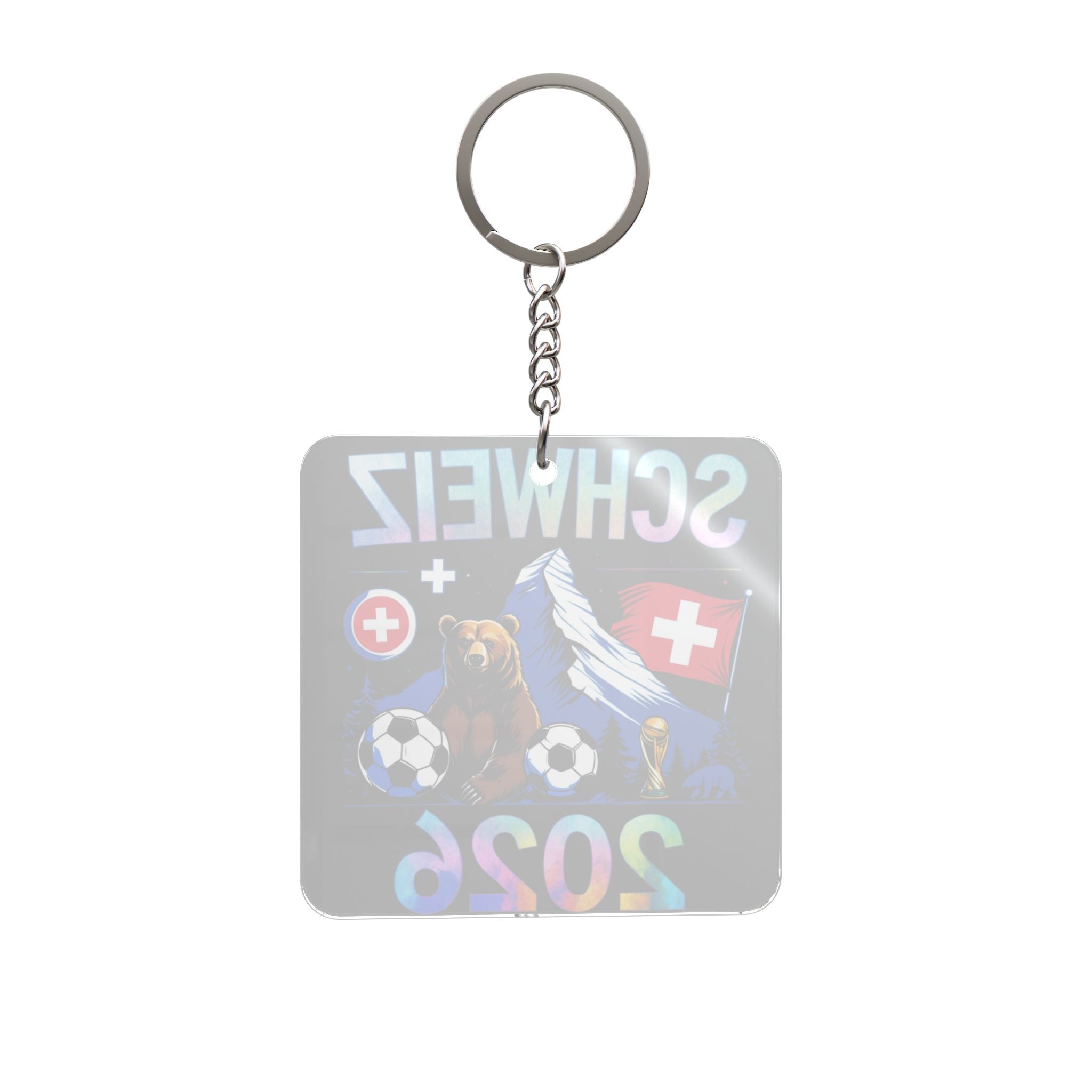 World Cup 2026 Switzerland Keychain Football Fan Gift Soccer Key Ring