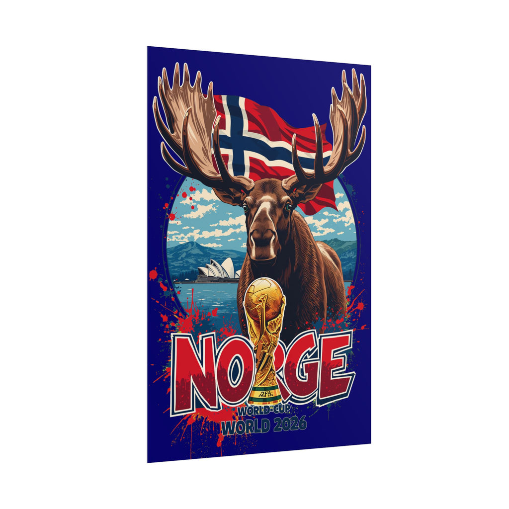 Norway World Cup Poster — Norge Football Rolled Poster