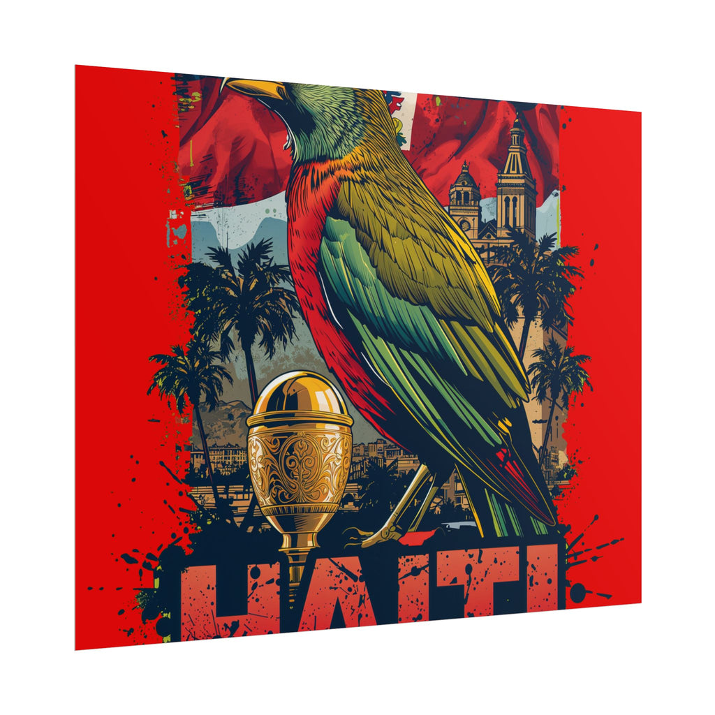 Haiti Soccer Poster 2026 World Cup Les Grenadiers Wall Art Football Print