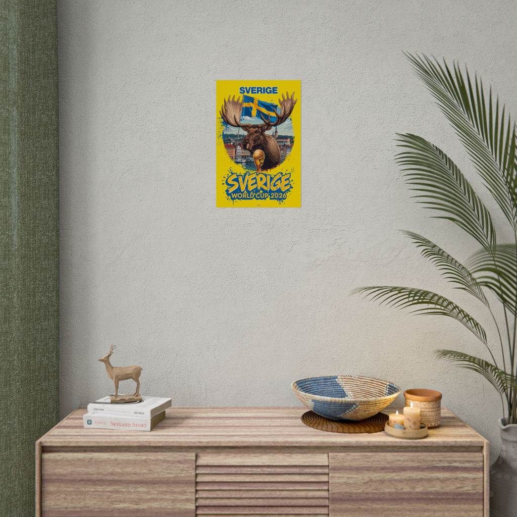 Rolled Poster — Sverige World Cup 2026 Moose Poster