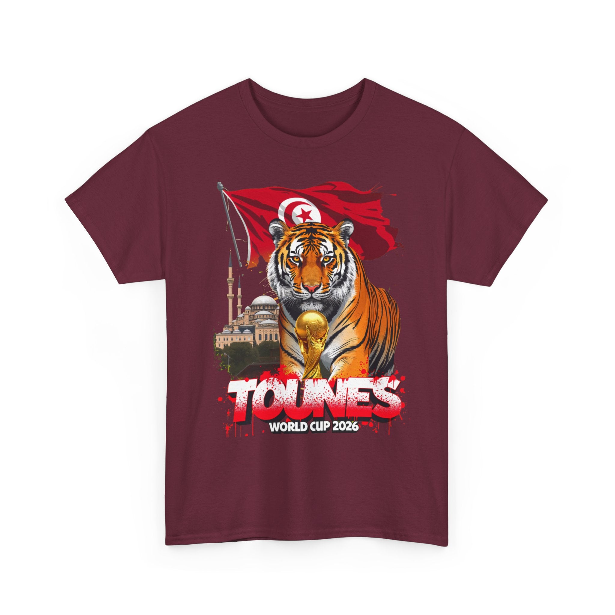 Tunisia 2026 FIFA World Cup T-Shirt | Carthage Eagles Fan Gift | Tunisie Football Tee | Unisex Graphic Tee