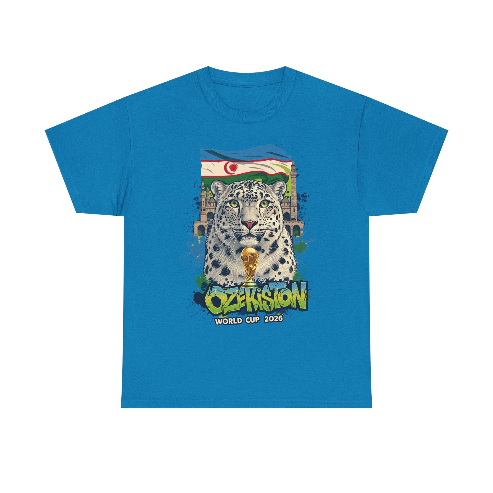 Uzbekistan 2026 FIFA World Cup T-Shirt | White Wolves Fan Gift | O'zbekiston Football Tee | Unisex Graphic Tee