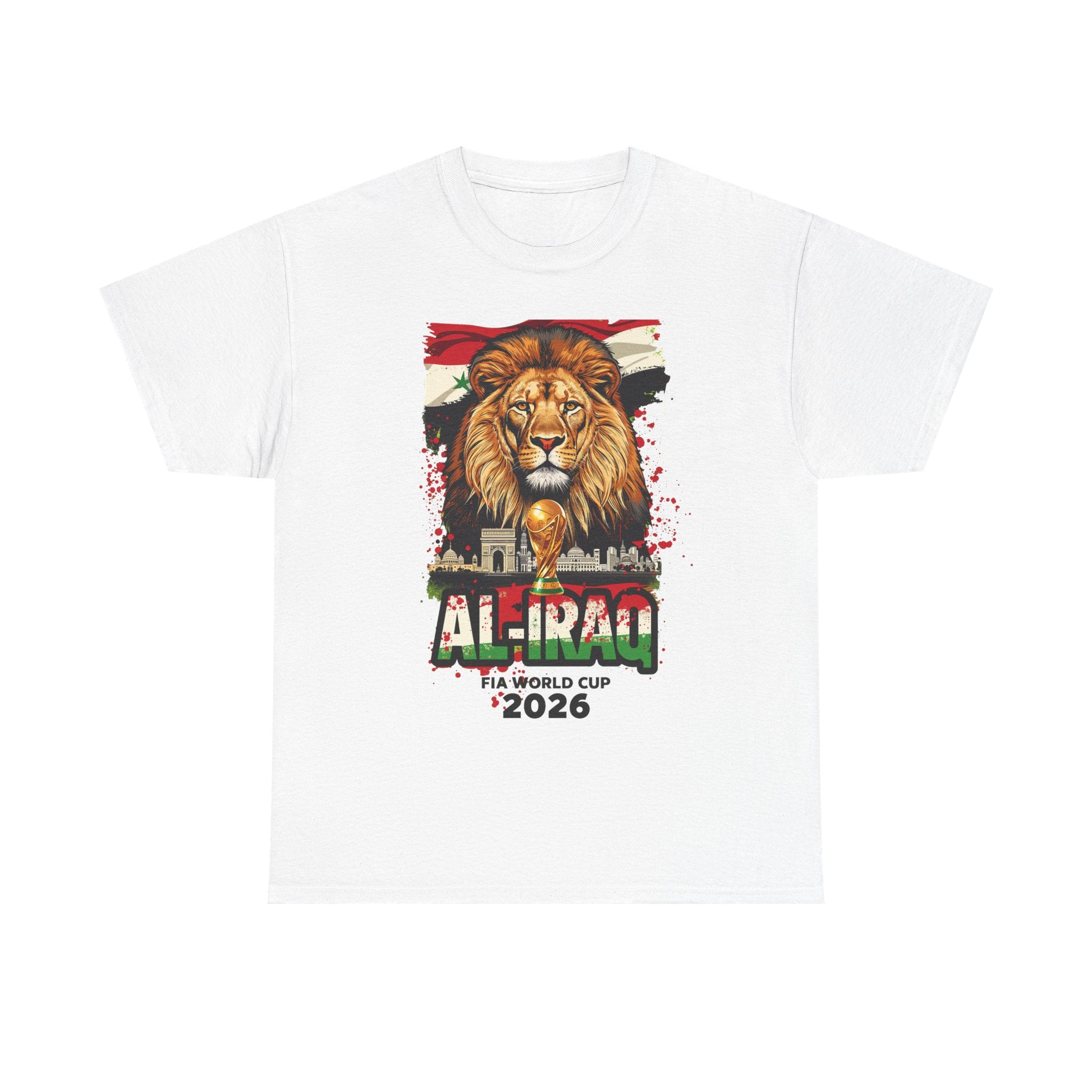 Iraq 2026 FIFA World Cup T-Shirt | Lions of Mesopotamia Fan Gift | Iraq Football Tee | Unisex Graphic Tee
