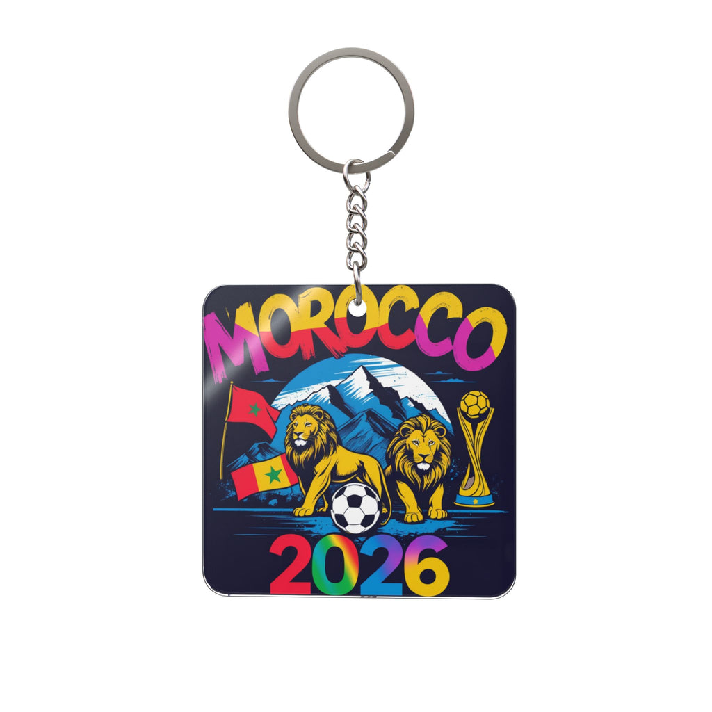 World Cup 2026 Morocco Keychain Football Fan Gift Soccer Key Ring