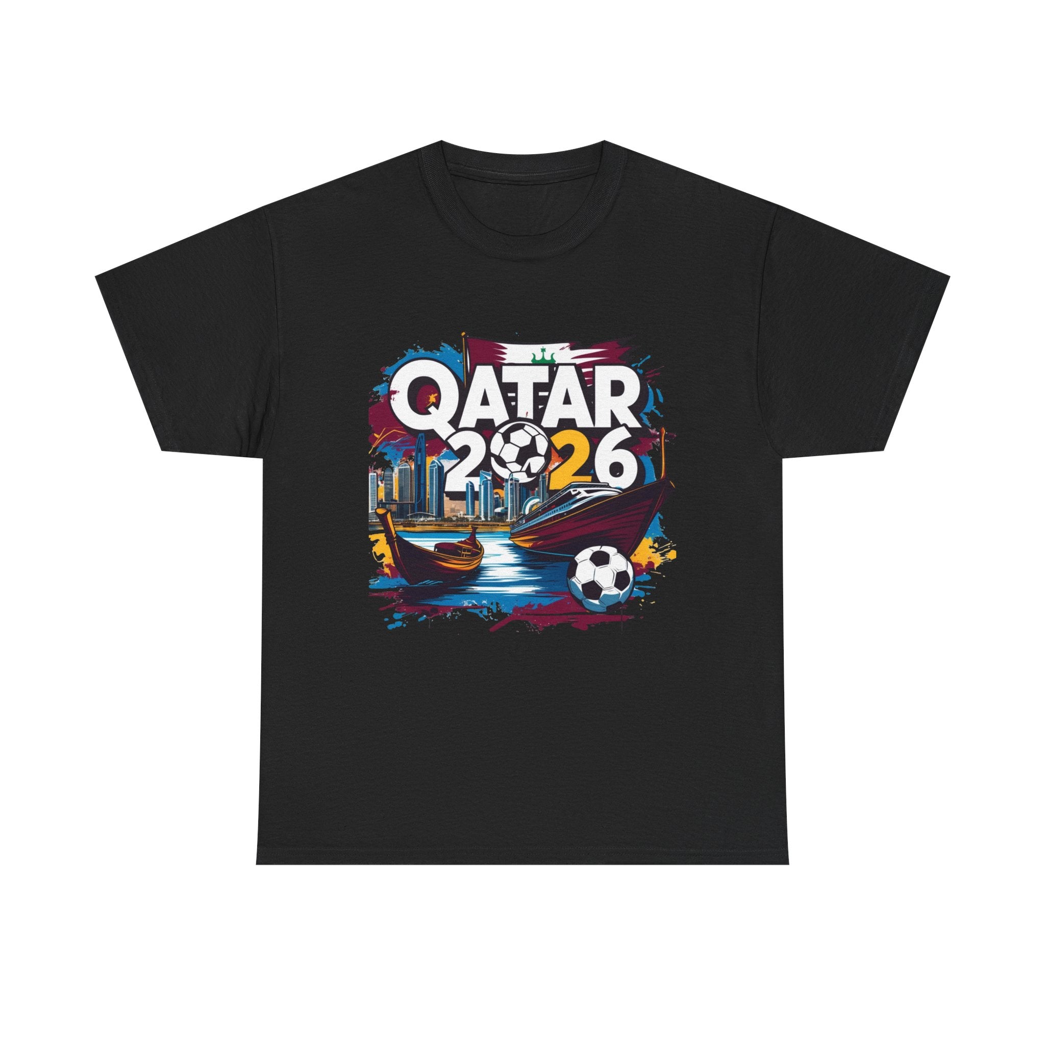 Qatar 2026 FIFA World Cup T-Shirt | Qatari Soccer Fan Gift | Football Tee | Unisex
